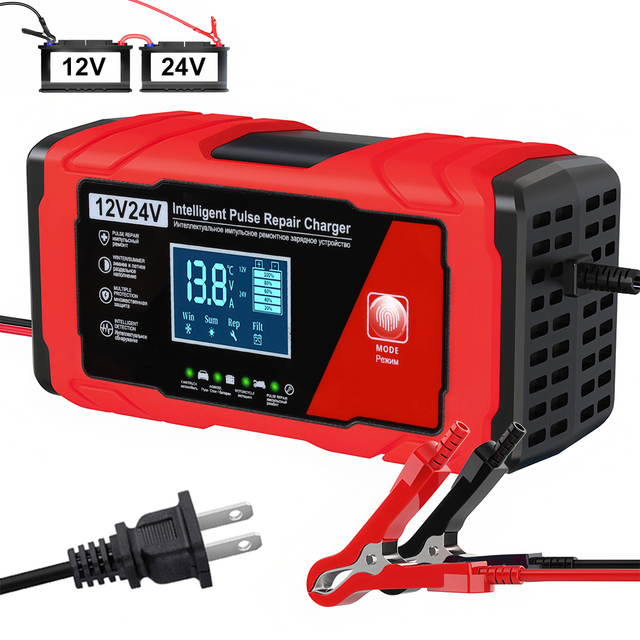 Portable 12V Auto OEM Manufacturer Wholesale Car Battery Trickle Charger Cargador De Bateria Portatil Para Autos