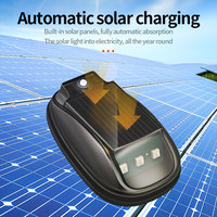 Nueva Luz de Techo LED Solar con Control Remoto RGB para Automóvil, Camioneta, SUV, Lámpara de Señalización con Diseño Cromado