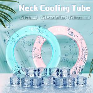 Cooling Neck Wraps Cold <b>Japanese</b> PCM Cooling Neck Wrap Band <b>Tube</b> Ice Neck Cooler Hands Free Cold Gel Ice Pack - Product Image 3