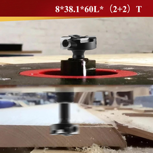 Miaorui 8*38,1 * 60L *(2 2)T Austauschbare Platten fräser CNC Spoil <span class=keywords><strong>board</strong></span> Oberflächen fräser Fräse insatz Holz fräser - Product Image 6