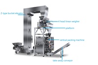 Machine verticale multifonctionnelle entièrement automatique à emballer les grains de riz 1kg 3kg 5kg Système de semences de maïs Sac de film pour le remplissage des aliments