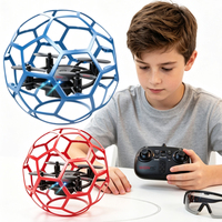 WGNRC Y13 Air Football Rc Quadcopter, Jouet Quadcopter de Course RC avec Lumières LED Cool, Quadcopter RC Acrobatique, Jouet Quadcopter RC en Forme de Ballon