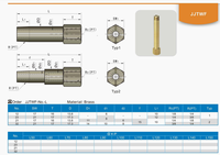 Raccord de conversion fileté conique en laiton Timould JTWF, interne vers externe, pour lignes de refroidissement de moules