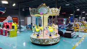 Carrusel Eléctrico de Monedas para Parque de Atracciones, Venta al por Mayor de Fábrica, Juegos de Carrusel para Niños - Product Image 6