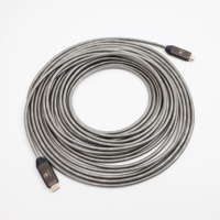 Câble à fibre optique blindé pour 2.1 Cable 8K 60Hz 4K 120Hz 48 Gbps Ultra Haute Vitesse Optique Active (AOC) pour Microphone et Haut-parleur