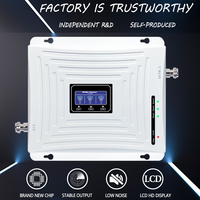 Répéteur GSM 4G 3G 2G Amplificateur de signal cellulaire Tri-bande 900/1800/2100 MHz Hôtels Bureaux Couverture 500-1000m² Puissance de sortie 20dBm