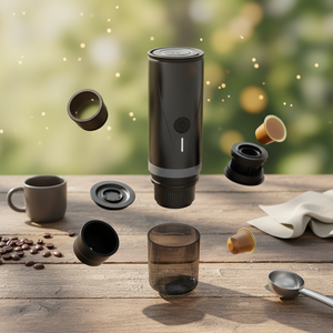 PCM03 Mini machine à expresso électrique portable, adaptée au café en poudre et aux capsules, charge USB <span class=keywords><strong>pour</strong></span> la maison - Product Image 1