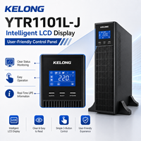 KELONG Onduleur monophasé en ligne pour salle informatique, alimentation de secours, régulation de tension, sortie 1000VA/900W YTR1101L-J