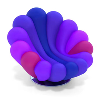 Fauteuil de designer nordique en forme de fleur, pour salon, pièce témoin, fauteuil de loisirs individuel pivotant, modèle Anemone Giovannetti