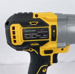 Clé à chocs sans fil 21V de qualité fiable, moteur sans balais à couple élevé, 3 vitesses, couple maximal de 320 N.m, usage industriel et bricolage - Product Image 4