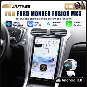 Jiutree 13.6 inch <span class=keywords><strong>Android</strong></span> 13 cho Ford Mondeo Fusion MK5 2013 2020 đài phát thanh xe đa phương tiện Máy nghe nhạc tự động âm thanh Carplay băng ghi âm - Product Image 2