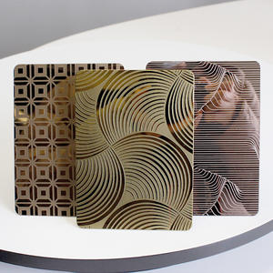 Espejo de hoja de color de fábrica Superficie negra/dorada Hoja de acero inoxidable <span class=keywords><strong>AISI</strong></span> 201 304 <span class=keywords><strong>316L</strong></span> 1,4404 - Product Image 1