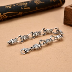 2024 nouveau design minimaliste loup marche <span class=keywords><strong>monde</strong></span> hommes bracelet rétro créatif haut de gamme conception domination de l'industrie lourde - Product Image 2