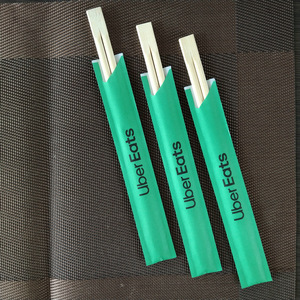 Baguettes jetables en bambou biodégradable, design moderne personnalisé, logo personnalisé en vrac pour les restaurants - Product Image 6