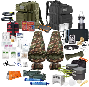 Tùy chỉnh 72 giờ Survival Ba lô Kit cho 2 người, Kit Viện trợ đầu tiên hoàn thành chiến thuật nhà | ngoài trời khẩn cấp Survival <span class=keywords><strong>Kits</strong></span> - Product Image 1