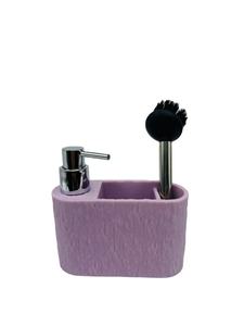 <span class=keywords><strong>Dispensador</strong></span> <span class=keywords><strong>de</strong></span> Jabón <span class=keywords><strong>de</strong></span> Cocina 3 en 1 con Diseño <span class=keywords><strong>de</strong></span> <span class=keywords><strong>Roca</strong></span>, <span class=keywords><strong>Dispensador</strong></span> <span class=keywords><strong>de</strong></span> Jabón Líquido con Bola <span class=keywords><strong>de</strong></span> Limpieza y Cepillo <span class=keywords><strong>de</strong></span> Acero Inoxidable Hecho <span class=keywords><strong>de</strong></span> Resina - Product Image 3