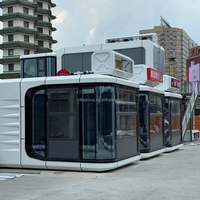 Module préfabriqué de fabrication industrielle avec extérieur personnalisé pour projet touristique, lodge de glamping, maison capsule spatiale moderne de luxe haut de gamme