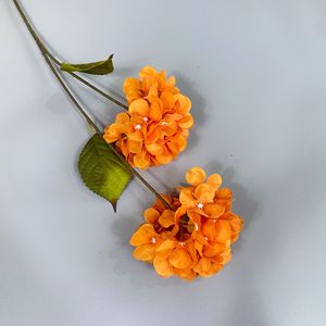 Two-Headed Hydrangea Artificial <b>Flowers</b> Silk High Simulation Wedding Home Decorations <b>Single</b> Branch - Product Image 3
