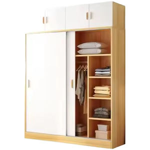 Armario de Almacenamiento Moderno y Sencillo para Dormitorio Familiar Pequeño con Puerta Corredera Extensible - Product Image 3