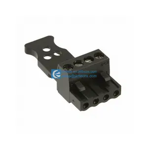 BOM Connectors Supplier ELFP0421P0 4 Position Terminal Block Plug Female Sockets 0.200in 5.08mm Free Hanging In-Line ELFP0421P