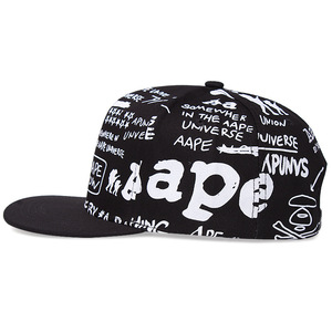 Cappelli e cappellini con chiusura a scatto Vintage stampati di nuova tendenza Hip Hop a 6 pannelli Flat Bill personalizzati - Product Image 5