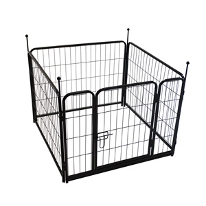 Parc de jeu pliable en métal pour animaux de compagnie, clôture de sécurité robuste pour chiens, <span class=keywords><strong>enclos</strong></span> d'exercice <span class=keywords><strong>intérieur</strong></span>/extérieur pour petits chiens, chats, lapins - Product Image 3