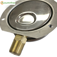 2.5" 63MM Oil Filled Pressure Gauge Bottom with Back Flange Manometer Vacuum Gauge MOD.115AR