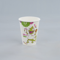 Ligne de production de gobelets en papier kraft jetables à paroi simple pour boissons énergisantes, avec impression UV et sérigraphie, couleurs et logos personnalisés