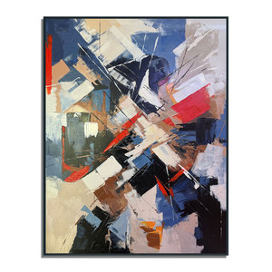 Hiện Đại Lớn Tùy Chỉnh Kích Thước Muti Màu Trừu Tượng Phổ Biến Hình Học Kết Cấu Vải Tường Nghệ Thuật Tùy Chỉnh Cho Phòng Ngủ Phòng Khách - Product Image 3