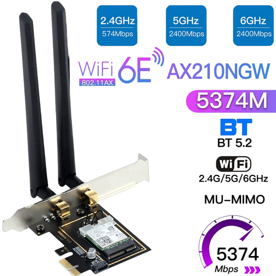 WIFI 6E AX210 Noir