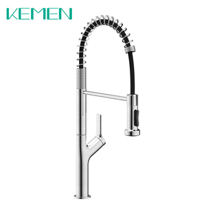 Grifo Mezclador Monomando de Acero Inoxidable sin Plomo con Muelle Extraíble para Fregadero de Cocina, Personalizado por Fábrica <span class=keywords><strong>KEMEN</strong></span> para Hoteles Comerciales - Product Image 3
