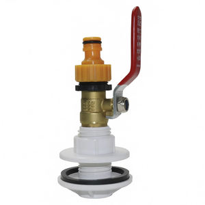 Adaptateur de raccord de tuyau d'arrosage pour robinet, adaptateur de tuyau Inum, adaptateur de robinet pour baril de pluie IBC avec vanne à boisseau sphérique - Product Image 4