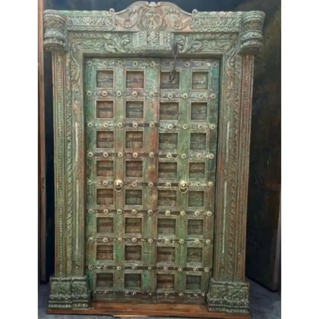 Vintage Antique Indian Doors Old Doors Reproduction Furniture Antique Doors Reclaimed wood Handmade Customized Shape And Size