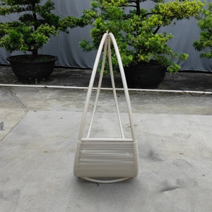 Nuova Sedia Sospesa Singola in Alluminio per Giardino e Patio, Altalena Circolare Colorata per Esterni - Product Image 2