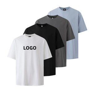 T-shirt da uomo oversize in cotone 260G di alta qualità con motivo a collo semplice DTG <span class=keywords><strong>stampa</strong></span> Logo <span class=keywords><strong>e</strong></span> <span class=keywords><strong>stampa</strong></span> lettera 3D t-shirt in rilievo - Product Image 1