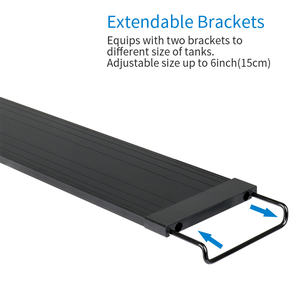 Aquarium d'eau douce écologique avec télécommande, coque en alliage d'aluminium rectangulaire extensible, étanche IP68, Heto - Product Image 4