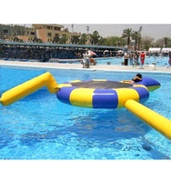 Dôme flottant gonflable pour bar, plateforme gonflable avec tente flottante sur l'eau