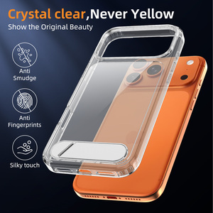 เคสกันกระแทก กันน้ำ ป้องกันรอยนิ้วมือ ระดับทหาร สำหรับ <span class=keywords><strong>17</strong></span> <span class=keywords><strong>Pro</strong></span> Max โปร่งใส ผลิตจาก PC TPU แบบไฮบริด แข็งแรงทนทาน - Product Image 4