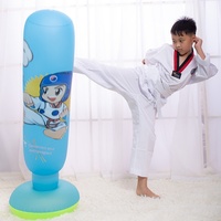Colonne de boxe gonflable en PVC Hongcai, design Roly-Poly, en stock, directement de l'usine ; Publicité personnalisable