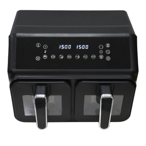 双空气油炸锅9L-2 x 4.5L独立烹饪双区6合1数字发光二极管显示健康油双免费油炸锅 - Product Image 2