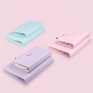 Tốt Macaron PU Leather 6 Vòng Loose-Leaf <span class=keywords><strong>Binder</strong></span> Xoắn Ốc Máy Tính Xách Tay Thư Mục Chương Trình Nghị Sự Kế Hoạch Tổ Chức Văn Phòng Phẩm A6 A5 - Product Image 2