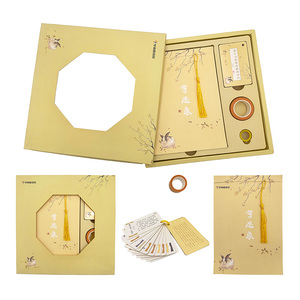 Muestras Gratis de Tarjetas de Aprendizaje con Logotipo Personalizado, Tarjetas Cognitivas Impresas en Fábrica con Estilo Chino Antiguo y Bloc de Notas para Estudiantes - Product Image 3