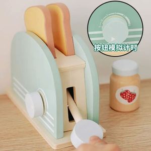 Novedades en Juguetes de Cocina para Niños, Juego de Imitación, Máquina para Hacer Pan de Juguete, Tostadora de Madera - Product Image 3