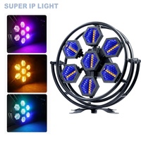Luz LED Retro Hexagonal de Matriz 7x60W DMX512 para Efectos de Escenario en Discotecas y Fiestas