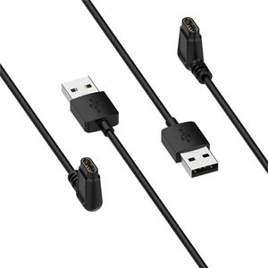 <span class=keywords><strong>Amazfit</strong></span> <span class=keywords><strong>Falcon</strong></span> A2029 Smartwatch PVC cobre puro cable de carga USB blindaje trenzado magnético 100CM accesorio de repuesto negro - Product Image 1
