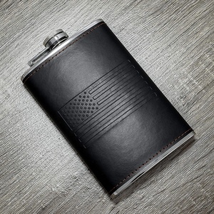 Herbruikbare Kolf Metalen Roestvrijstalen 8 Oz Heupfles Met Kolf Trechter En Pu Leer Voor Russia Minskaya Kristall Cragganmore - Product Image 3