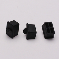 Capuchon anti-poussière moulé en silicone pour interface fibre optique SFP, noir, personnalisable OEM/ODM