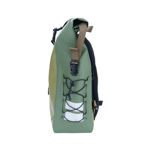600D/RPET 20L Roll Top impermeable lado seco trasero portabicicletas suave <span class=keywords><strong>bicicleta</strong></span> Pannier <span class=keywords><strong>bolsa</strong></span> - Product Image 3