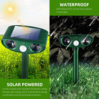 Répulsif solaire pour animaux, détecteur de mouvement extérieur, répulsif pour chats, chiens, renards, dispositif de dissuasion pour animaux, ferme, jardin, répulsif solaire pour animaux