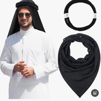 Ghutra Keffiyeh Arabe Personnalisé avec Bandeau Agal – Foulard Traditionnel Saoudien pour Hommes – Idéal pour Cosplay, Fêtes et Vente en Gros